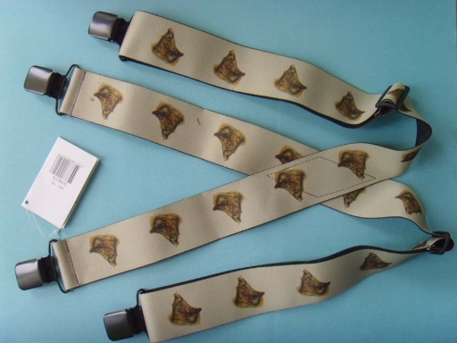 custom logo print suspenders