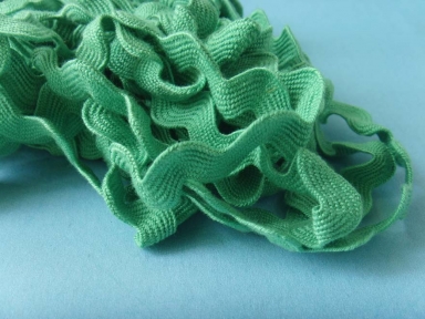 cintas de algodón verde ricrac