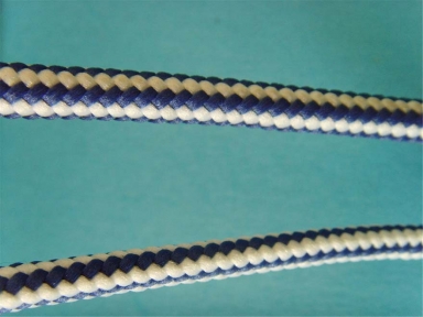 cuerdas trenzadas de color de la raya brillante de poliéster de 10mm