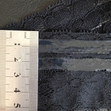 Non-slip nylon silicone lace webbing