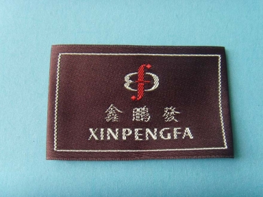high quality flat satin main label for suit