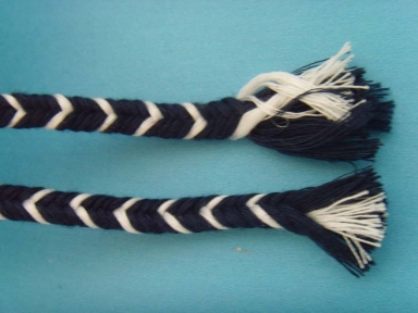 2 colours 10mm braid flat rope for garment