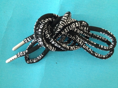 accept custom metallic round shoelaces with metal tips