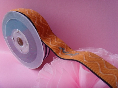 elástico de nylon tejida con onda línea de silicona